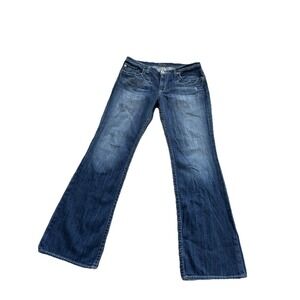 Big Star Vintage Y2K Maddie Bootcut Jeans Womens 33L Blue Denim Stretch Low Rise